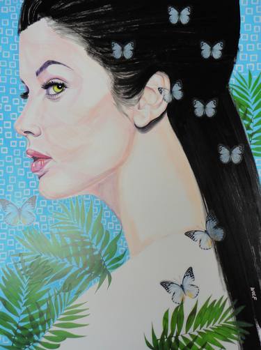 Original Portraiture Nature Paintings by Gigi And The Wolf