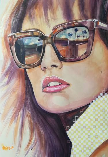 Original Illustration Fashion Paintings by Gigi And The Wolf