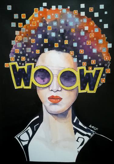 Original Modern Music Paintings by Gigi And The Wolf