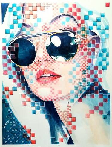 Original Modern Fashion Paintings by Gigi And The Wolf