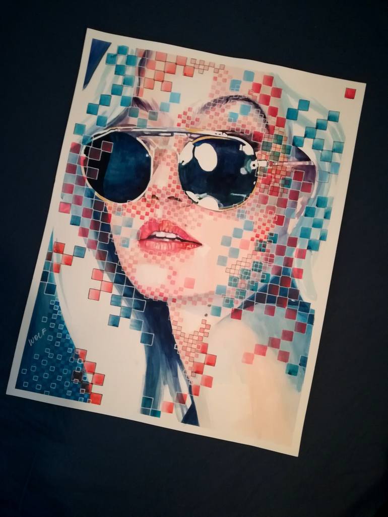 Original Modern Fashion Painting by Gigi And The Wolf