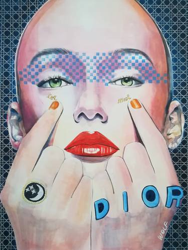 Original Pop Art Fashion Paintings by Gigi And The Wolf