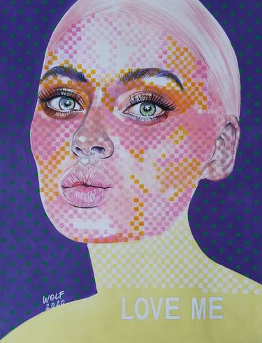 Original Pop Art Portrait Paintings by Gigi And The Wolf