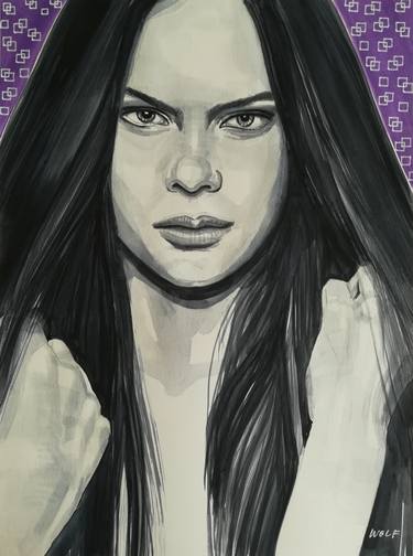 Original Modern Women Paintings by Gigi And The Wolf