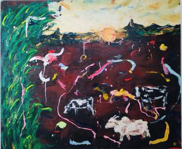 Original Abstract Expressionism Animal Paintings by Carol Barroso