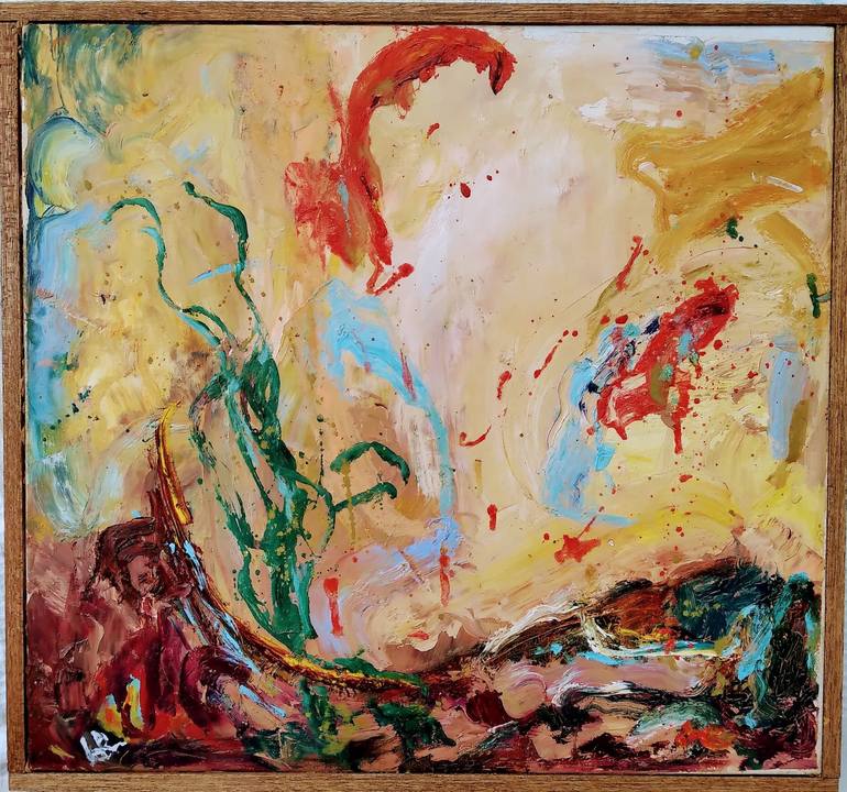 Original Abstract Expressionism Abstract Painting by Carol Barroso