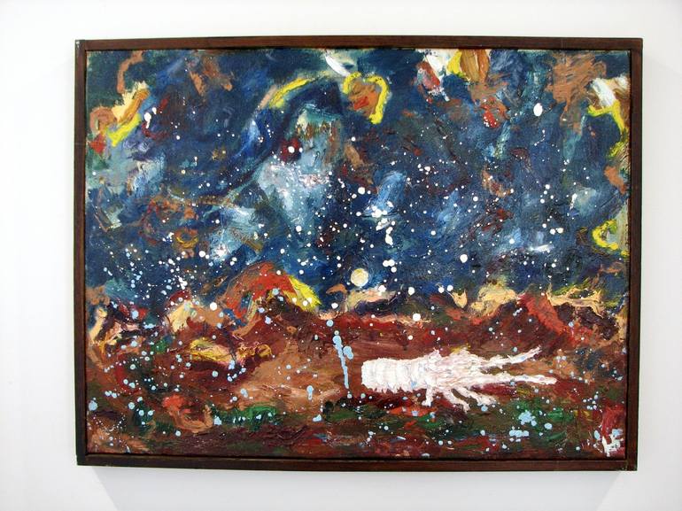 Original Abstract Expressionism Animal Painting by Carol Barroso