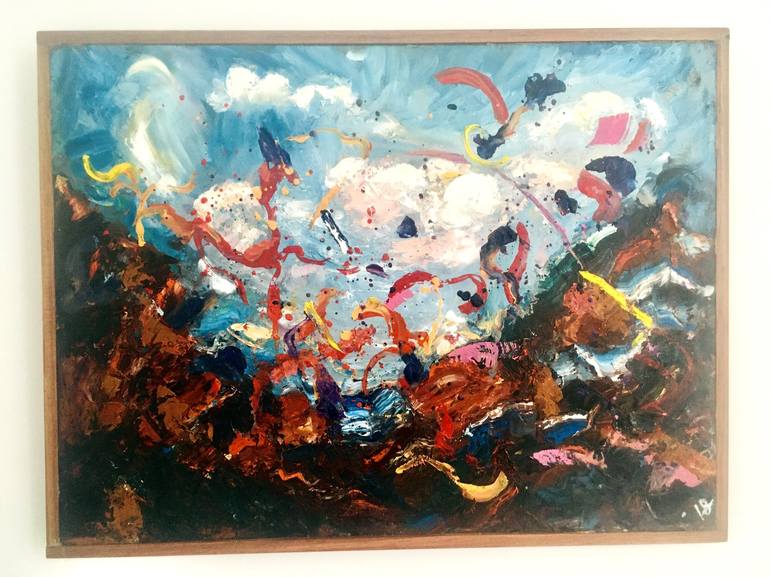 Original Abstract Expressionism Abstract Painting by Carol Barroso