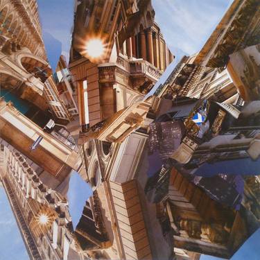 Original Architecture Collage by L LEMOCK