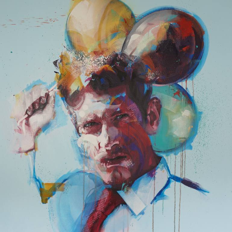 Clown Painting by Michael Corr | Saatchi Art