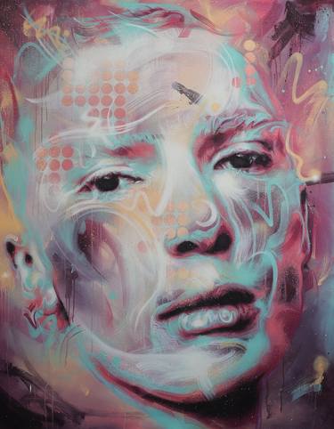 Original Abstract Expressionism Portrait Paintings by Michael Corr