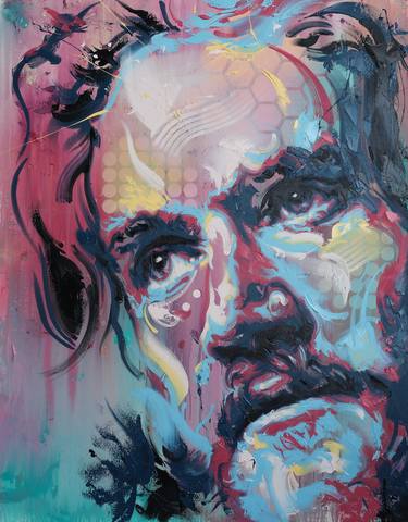 Original Abstract Expressionism Celebrity Paintings by Michael Corr