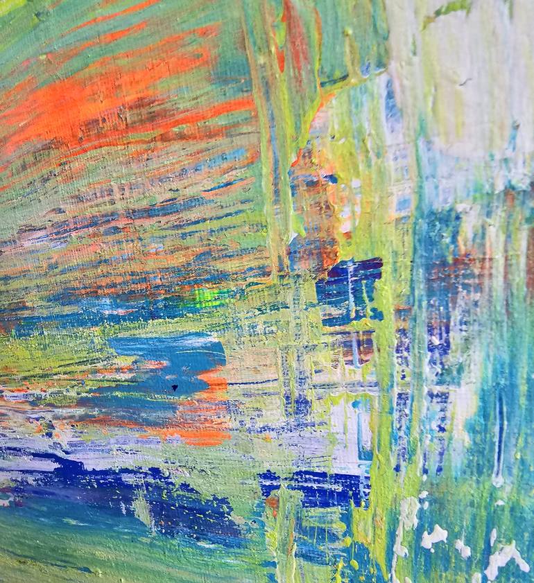 Original Abstract Expressionism Abstract Painting by Meghan Oare