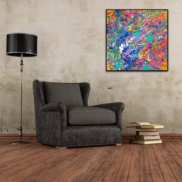 Original Abstract Expressionism Abstract Painting by Meghan Oare