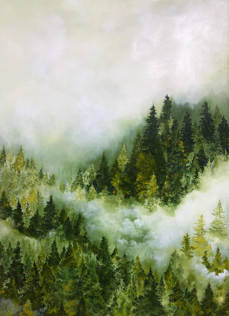 Original Other Landscape Painting by Orkhan Hasanov