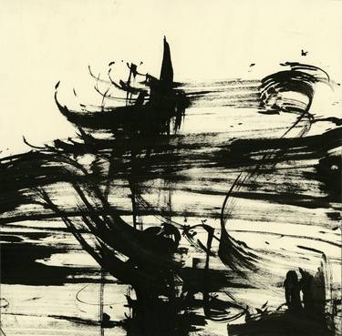 Original Abstract Drawing by Michael St-Germain