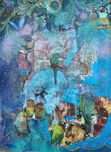 Original Abstract Expressionism Animal Painting by Reinharda Drijfhamer