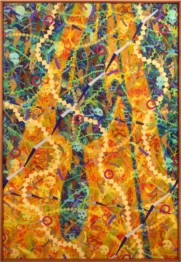Original Conceptual Abstract Painting by Stephen Mauldin