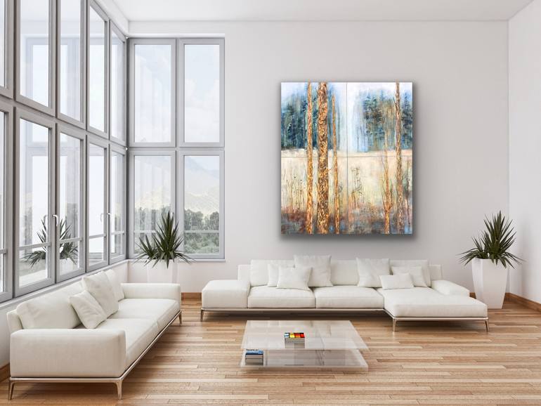 Original Impressionism Nature Painting by Marika Rosenius