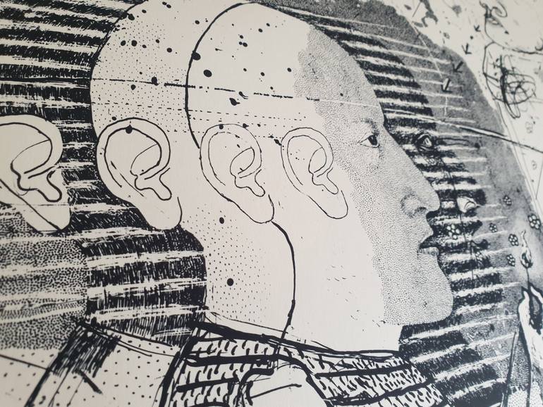 Original Figurative People Printmaking by Krzysztof Malczewski