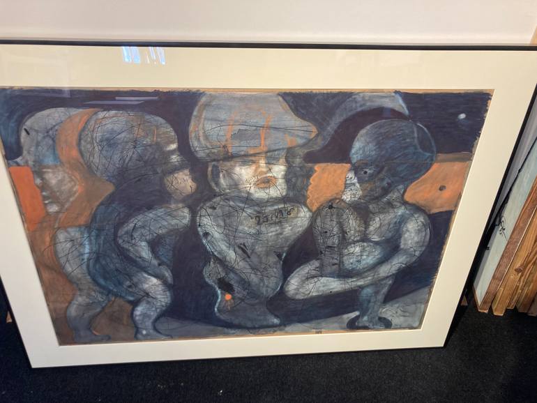 Original Figurative People Mixed Media by Krzysztof Malczewski