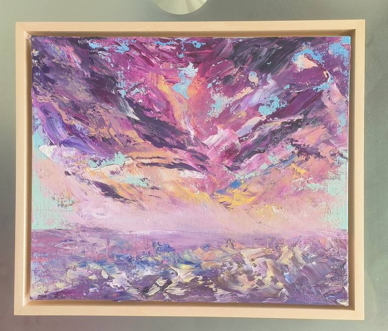 Original Abstract Beach Painting by Catherine Perreira