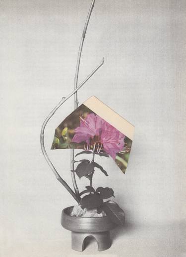 Original Floral Collage by Anna Bu Kliewer