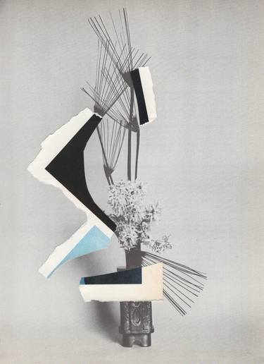 Original Abstract Floral Collage by Anna Bu Kliewer