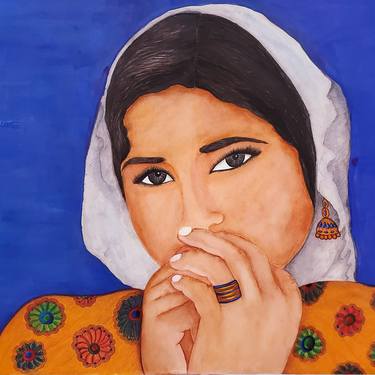 Original Women Painting by Salma Khan