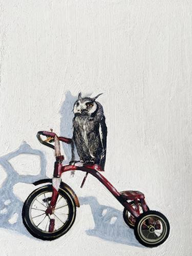 Hitching A Ride 2020 Grey Owl - Limited Edition of 5 thumb