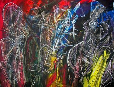 Print of Abstract Expressionism Time Paintings by Sharon Farrah