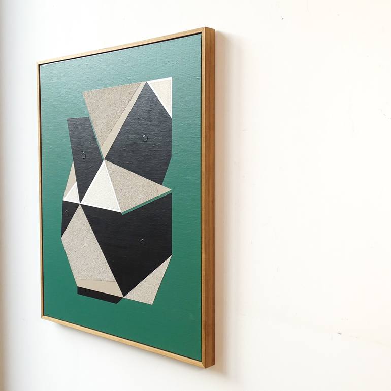 Original Abstract Geometric Painting by Marie Amédro