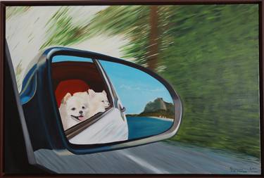 Print of Realism Dogs Paintings by Gustavo Bandeira