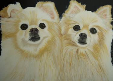 Print of Dogs Paintings by Gustavo Bandeira