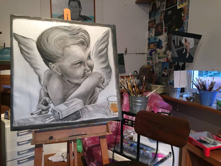 Original Figurative Music Drawing by Gustavo Bandeira