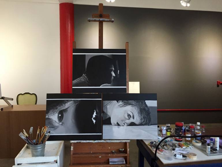 Original Figurative People Painting by Gustavo Bandeira