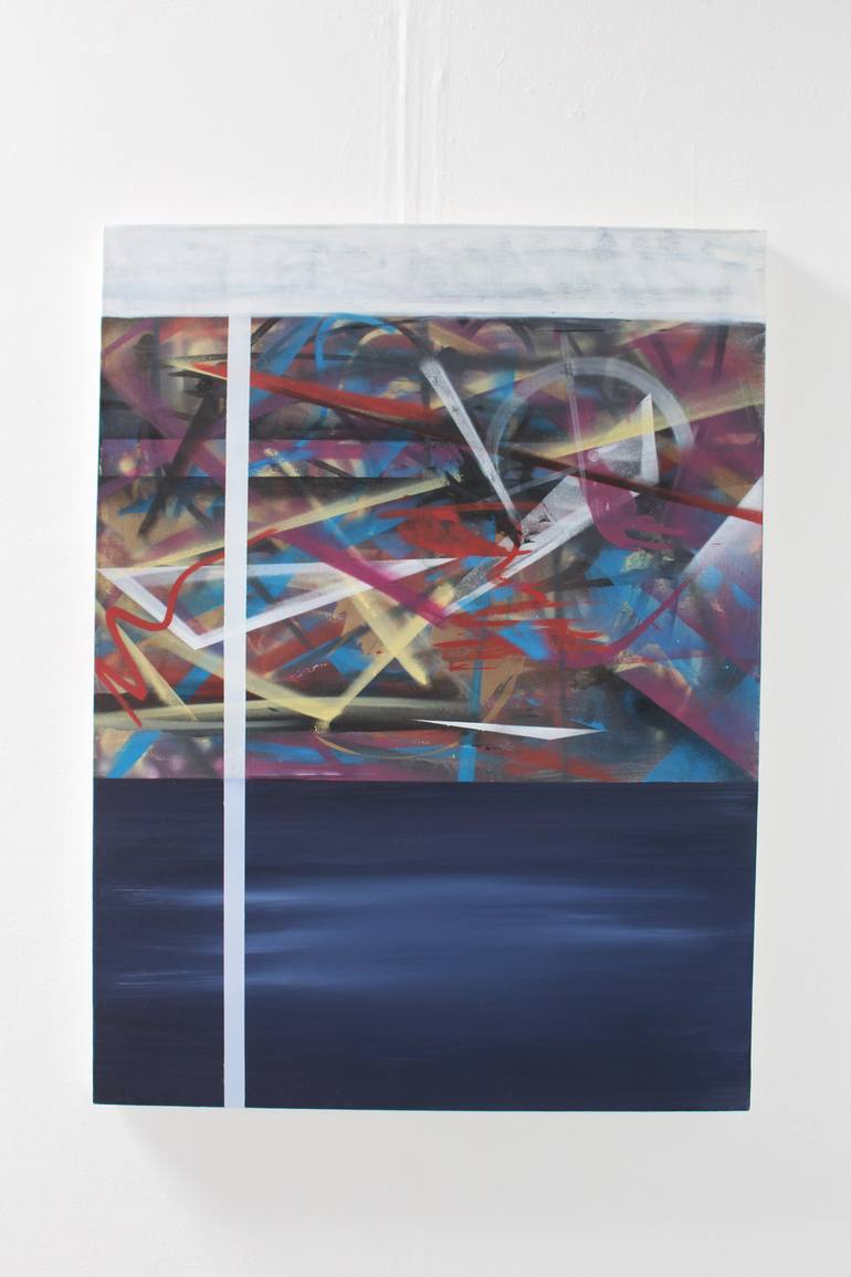 Original Abstract Expressionism Abstract Painting by Rob Meehan