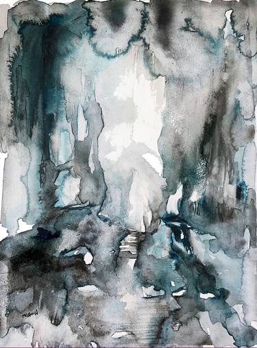 Print of Abstract Expressionism Landscape Paintings by Sandra ENCAOUA