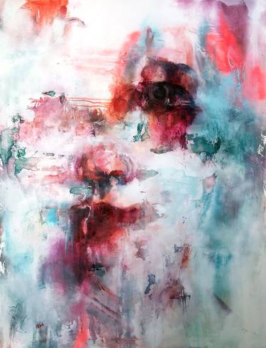 Print of Abstract Expressionism Portrait Paintings by Sandra ENCAOUA