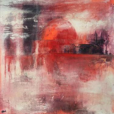Original Abstract Expressionism Landscape Paintings by Sandra ENCAOUA