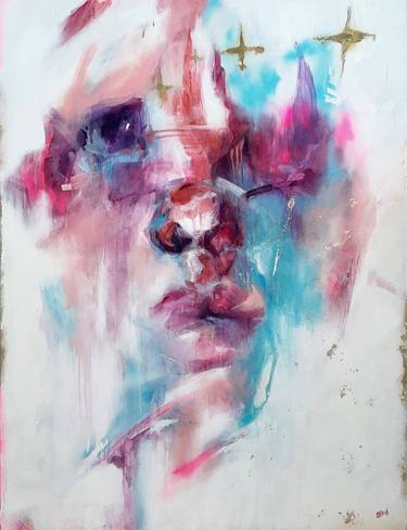 Print of Expressionism Portrait Paintings by Sandra ENCAOUA