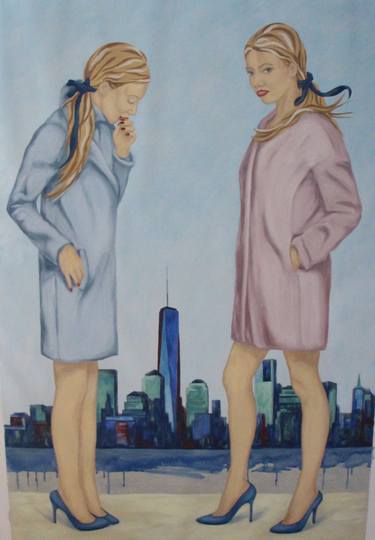 Original Women Paintings by Halina Leaniuk