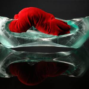 Collection folded glass pages 