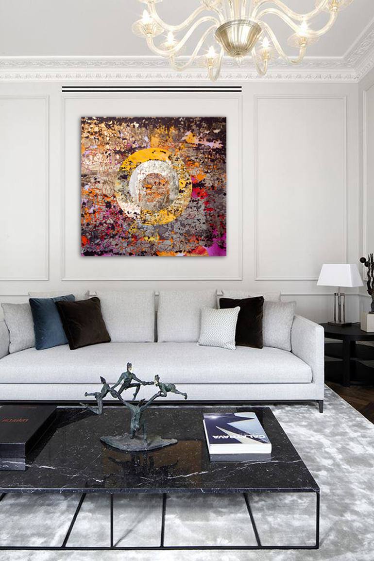 Original Abstract Mixed Media by Agnieszka Nowinska