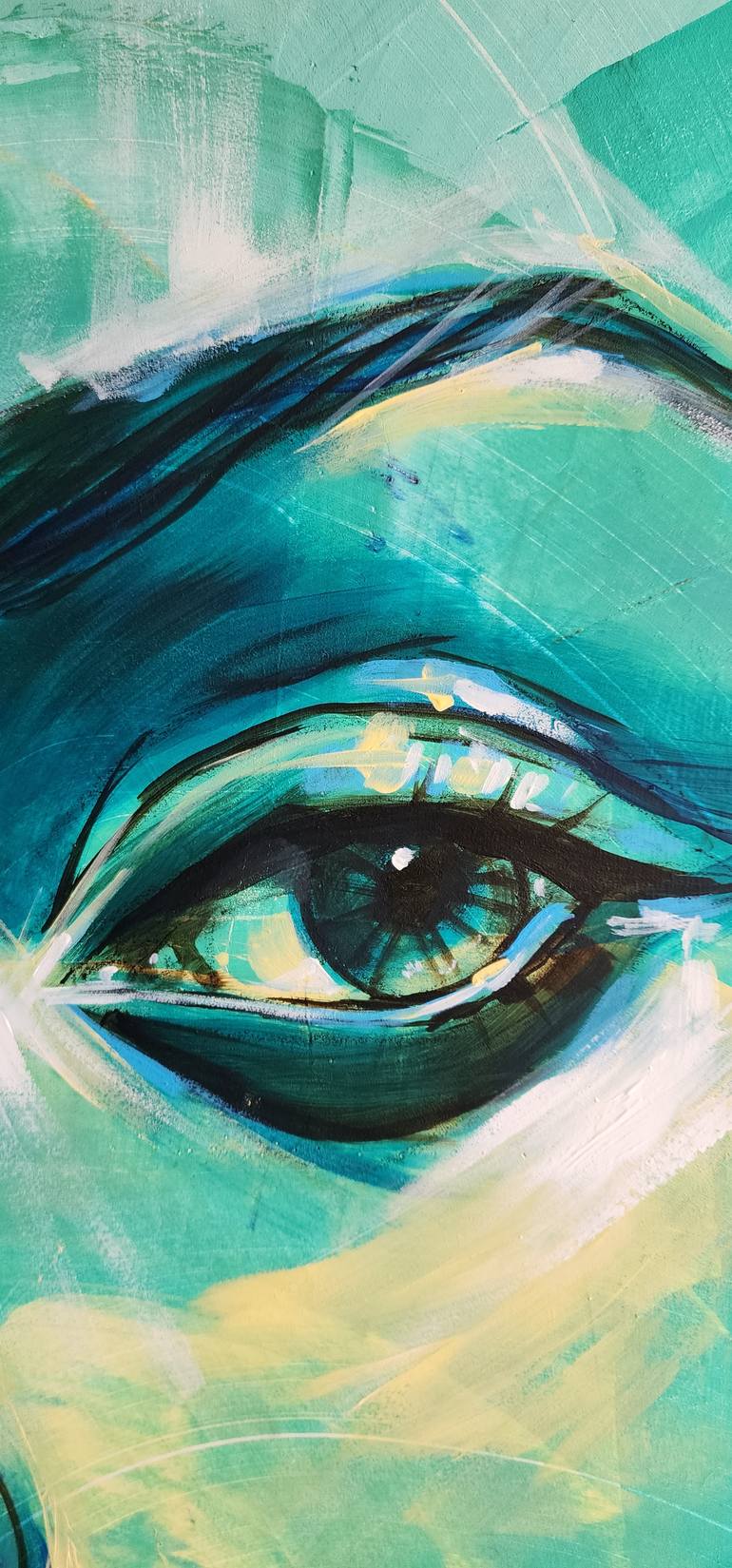 Original Conceptual Women Painting by Gerhard Van Vuuren