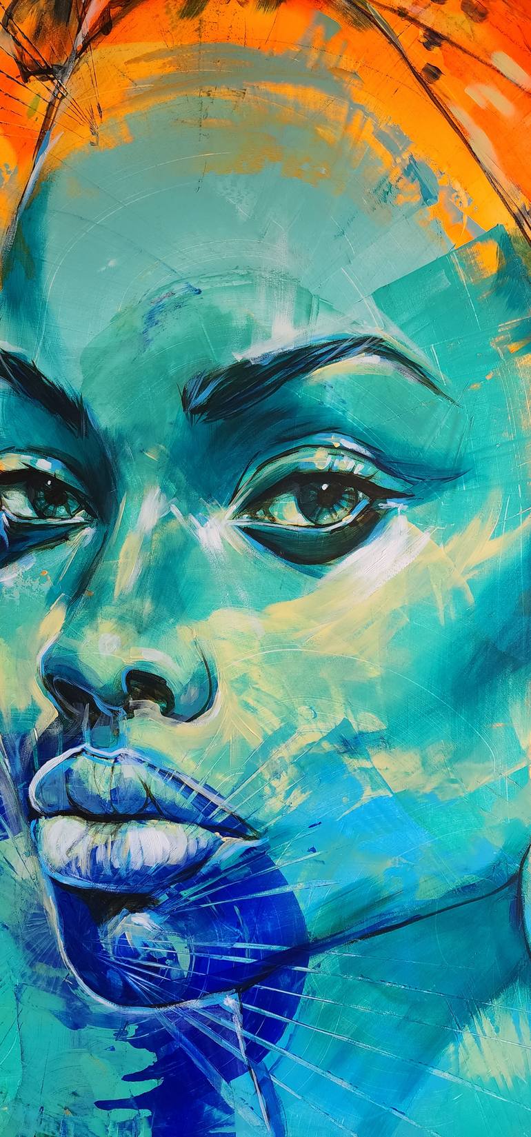 Original Conceptual Women Painting by Gerhard Van Vuuren