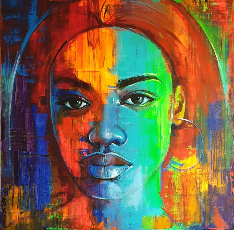 Umsulwa (innocent) Painting by Gerhard van Vuuren | Saatchi Art