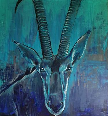 Original Abstract Expressionism Animal Paintings by Gerhard van Vuuren