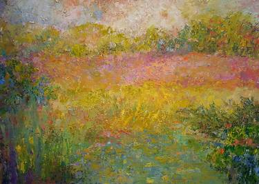 Print of Impressionism Floral Paintings by Marsha Heller