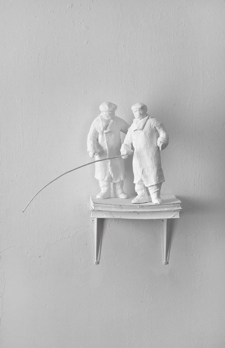 Original Realism Men Sculpture by david lopez